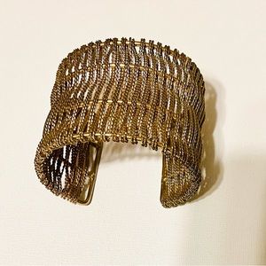 Brass Vintage Bracelet In Good Preowned Condition. Slip on and off easily.